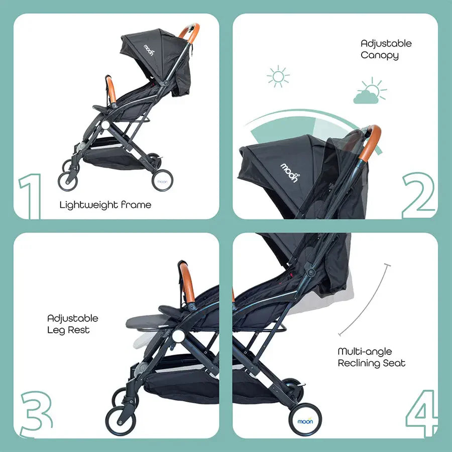 Moon - Ritzi - Cabin Stroller (Black)