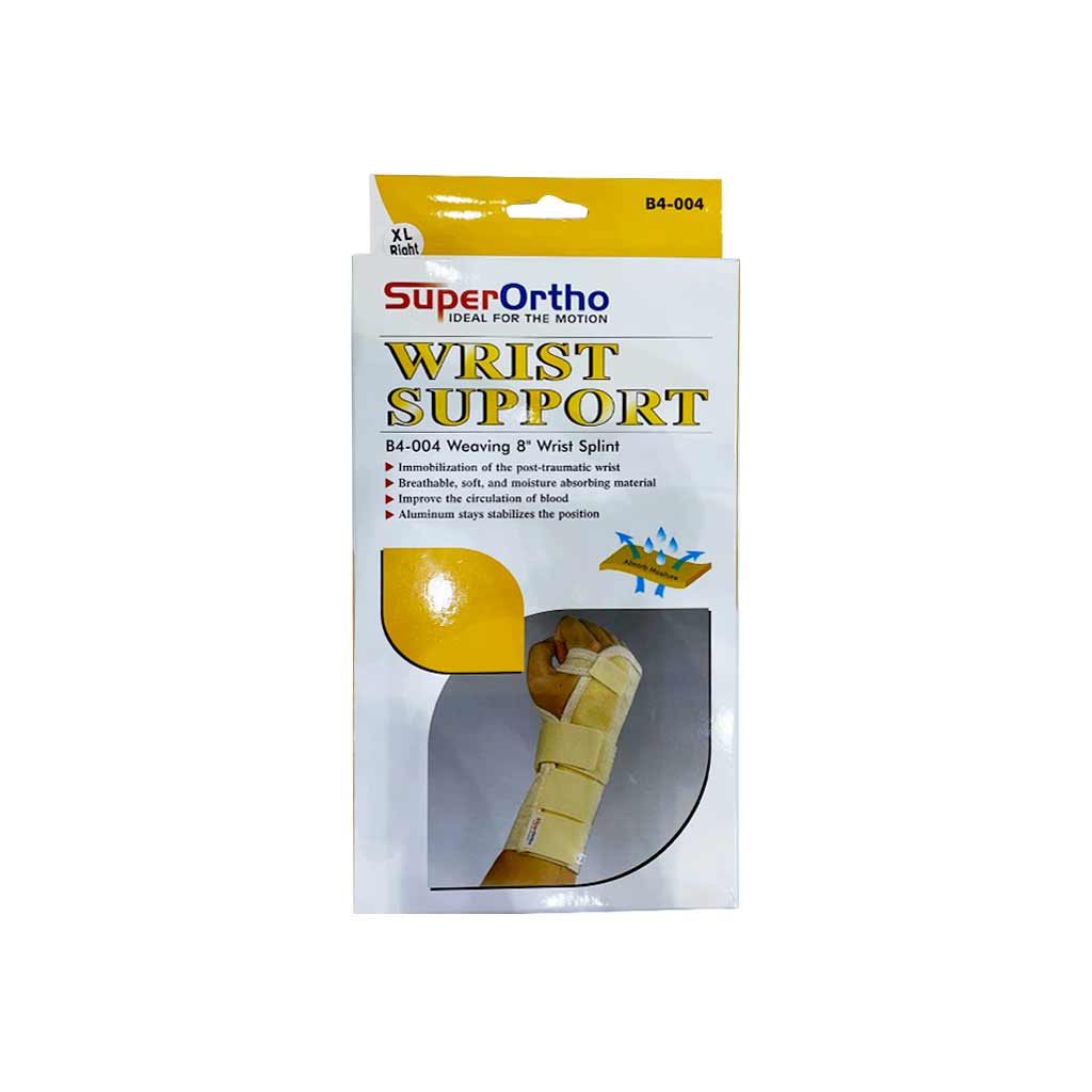 Super Ortho Weaving 8 Inch Wrist Splint B4-004 Right