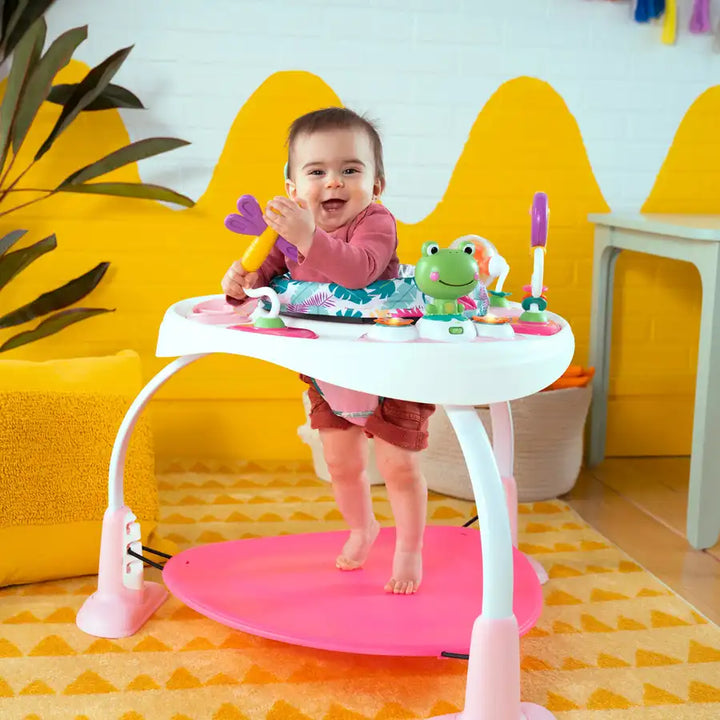 Bright Starts - Bounce Bounce Baby 2-in-1 Activity Jumper & Table - Playful Palms