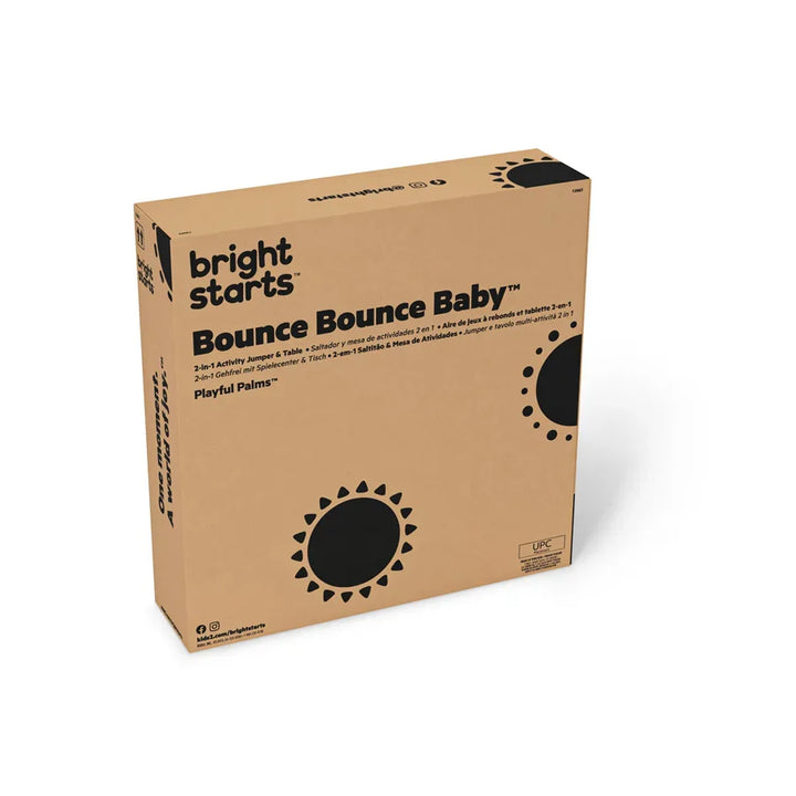 Bright Starts - Bounce Bounce Baby 2-in-1 Activity Jumper & Table - Playful Palms