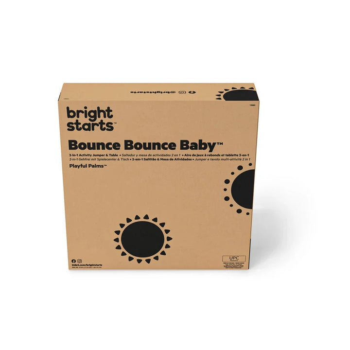 Bright Starts - Bounce Bounce Baby 2-in-1 Activity Jumper & Table - Playful Palms