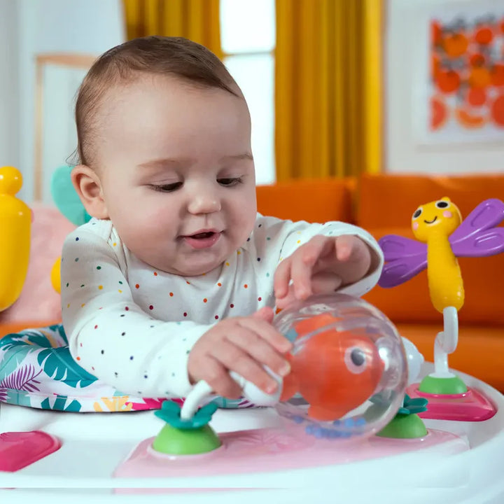 Bright Starts - Bounce Bounce Baby 2-in-1 Activity Jumper & Table - Playful Palms