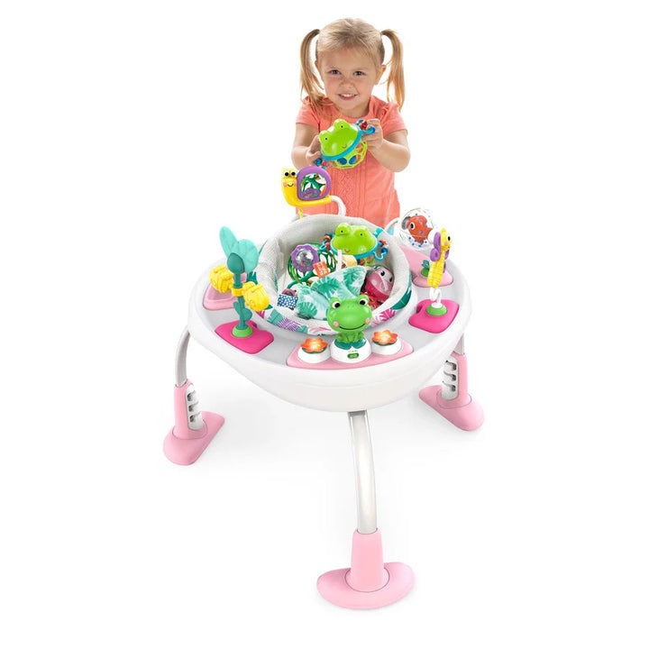 Bright Starts - Bounce Bounce Baby 2-in-1 Activity Jumper & Table - Playful Palms