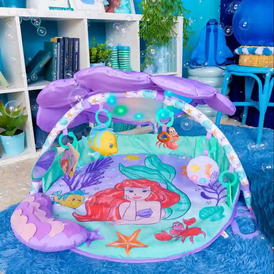 Bright Starts - The Little Mermaid Twinkle Trove Lights & Music Activity Gym