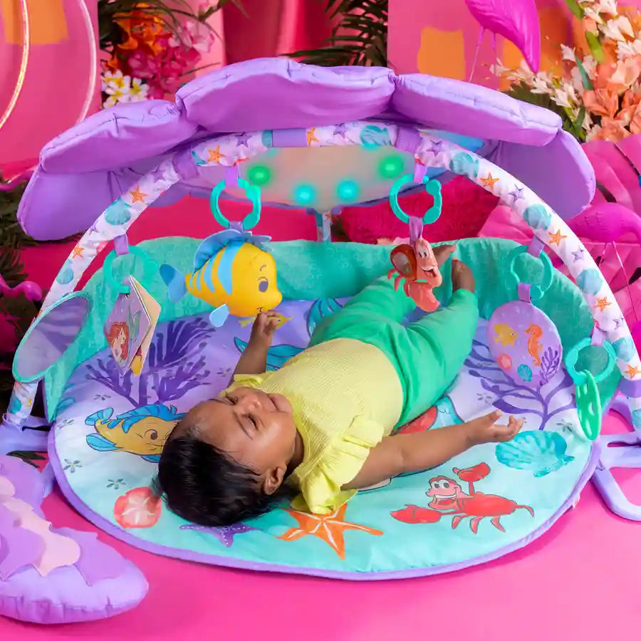 Bright Starts - The Little Mermaid Twinkle Trove Lights & Music Activity Gym