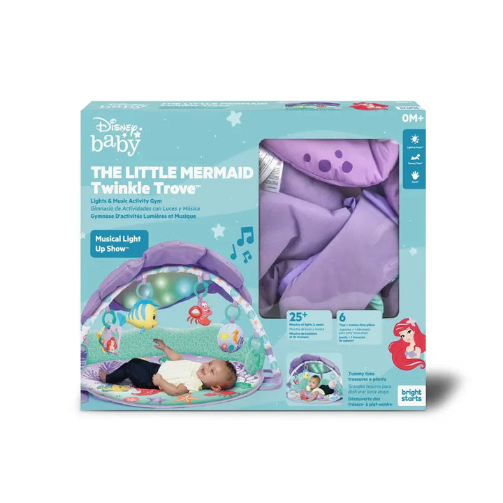 Bright Starts - The Little Mermaid Twinkle Trove Lights & Music Activity Gym