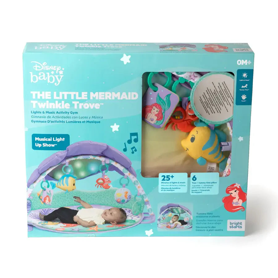 Bright Starts - The Little Mermaid Twinkle Trove Lights & Music Activity Gym