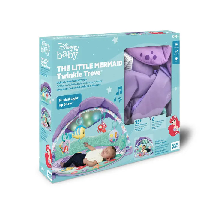 Bright Starts - The Little Mermaid Twinkle Trove Lights & Music Activity Gym