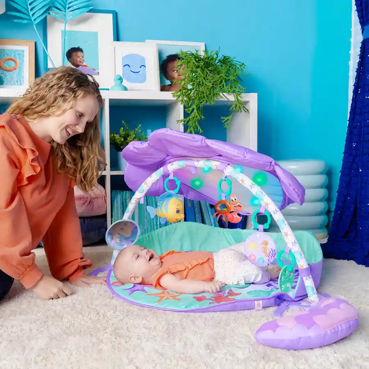 Bright Starts - The Little Mermaid Twinkle Trove Lights & Music Activity Gym