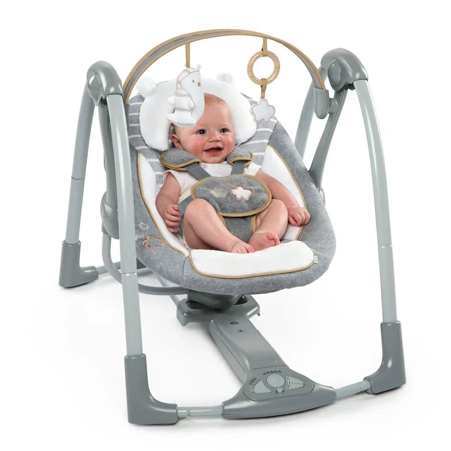 Ingenuity - Swing 'n Go Portable Swing - Bella Teddy