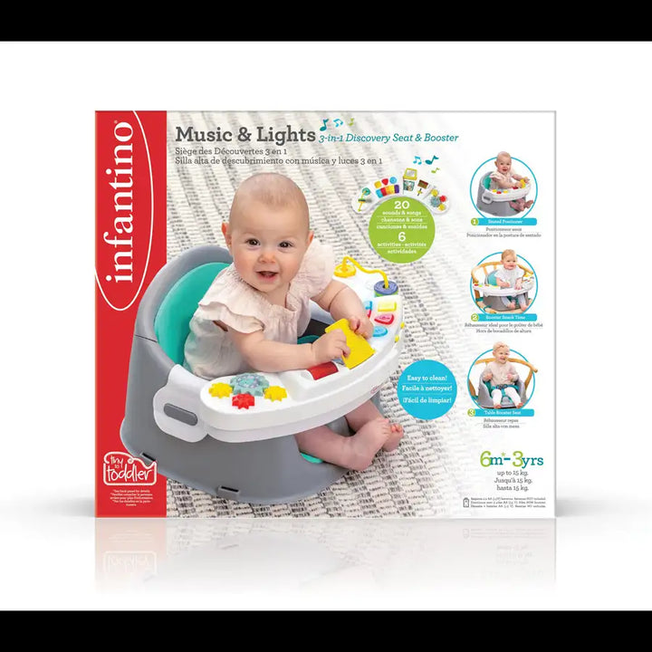 Infantino - Music & Lights 3-In-1 Discovery Seat & Booster