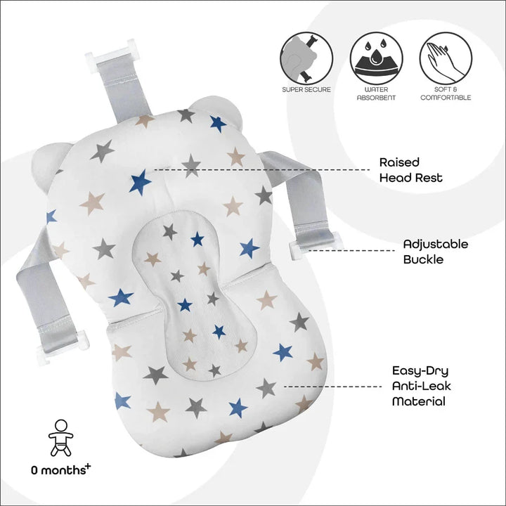 Moon - Anti-Slip Baby Bath Pad (Star)