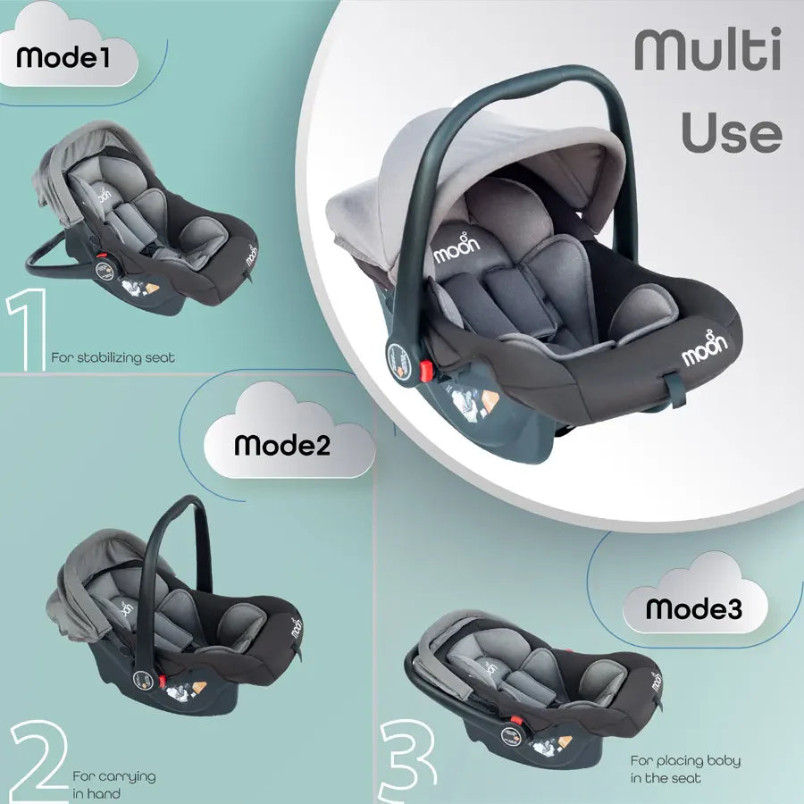 Moon - Bibo Baby Carrier/Car Seat (Brown)