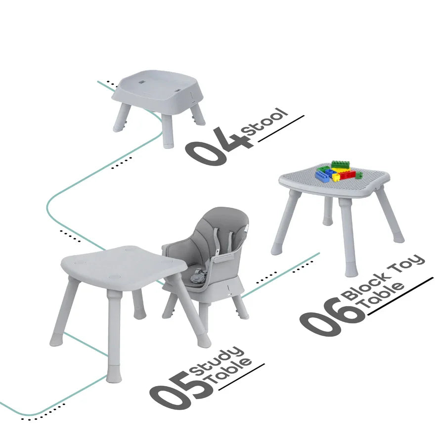 Moon - High Chair (Grey)