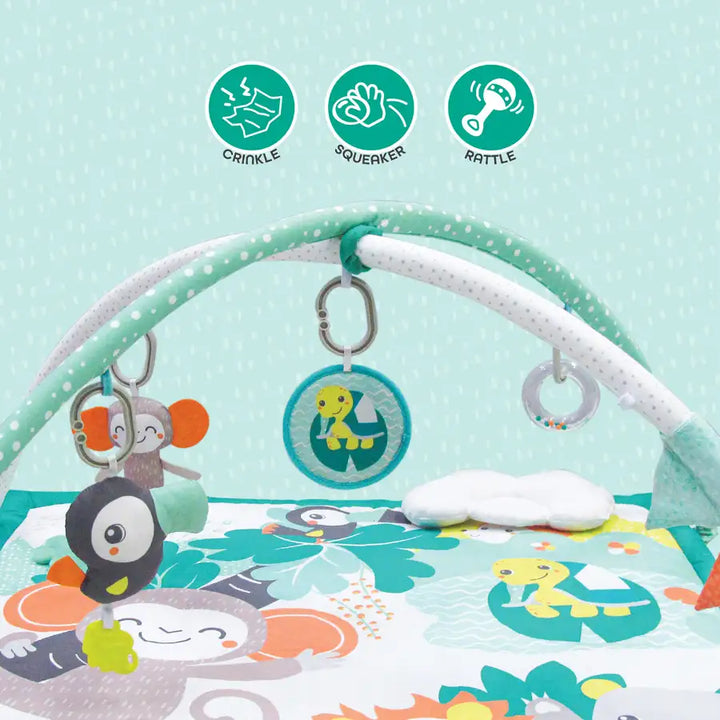 Moon - Jungle Friends Baby Playmat & Activity Gym