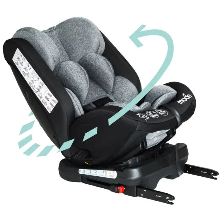 Moon - Rover -Baby/Infant Car Seat Group:(0+,1,2,3) (0-12 Years) 360° Rotate - Black