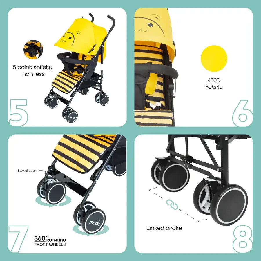 Moon - Safari - Stroller Character - Bee