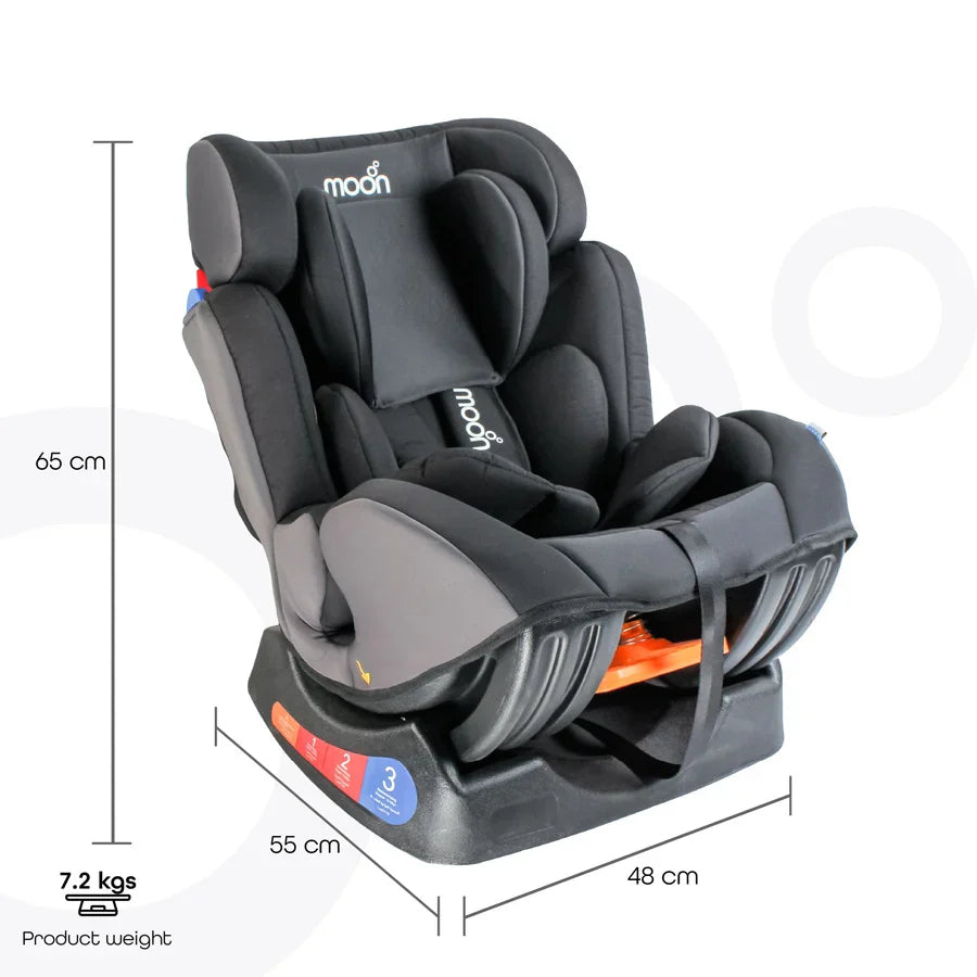 Moon - Sumo Baby/Infant Car Seat (Group 0,1,2) (0-25 Kg) Ash Grey