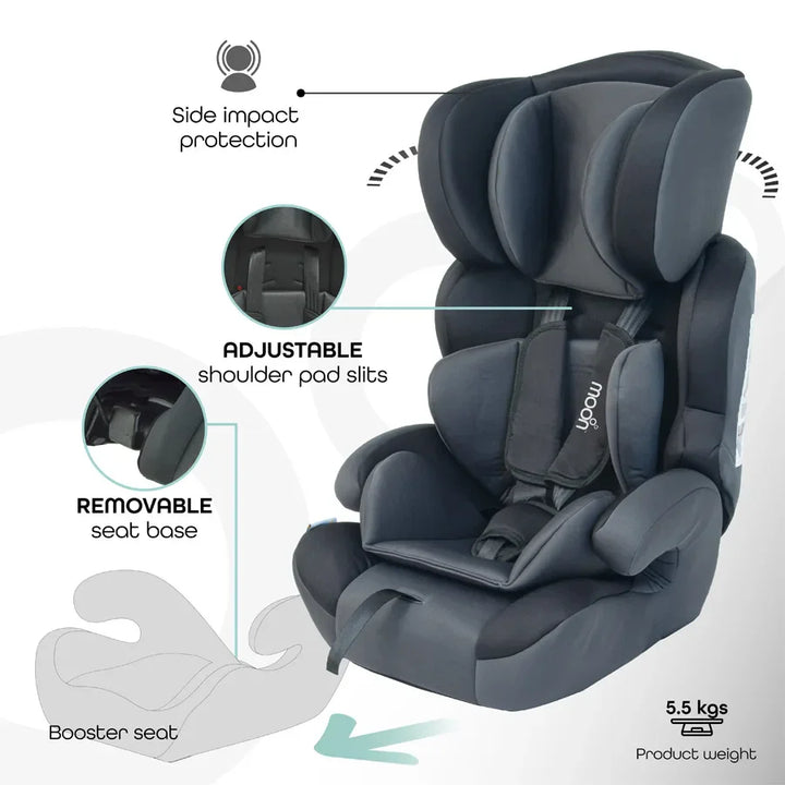 Moon - Tolo - Car Seat (Group 1,2,3) - Black