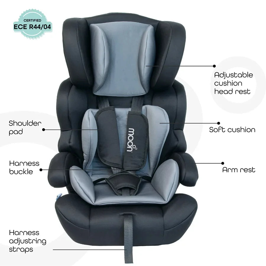 Moon - Tolo - Car Seat (Group 1,2,3) - Grey