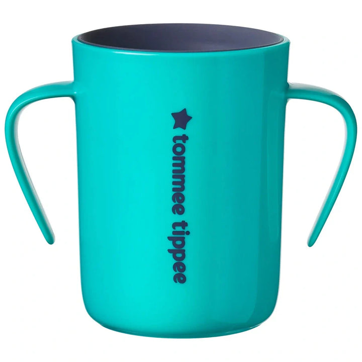 Tommee Tippee 360 Handled Cup?Toddler's Drink Training Mug?Blue?200m