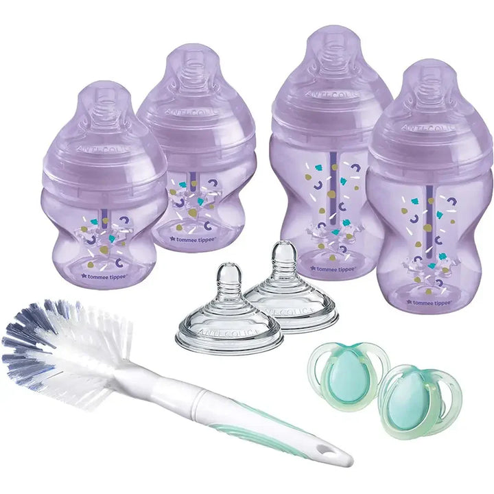 Tommee Tippee Advanced Anti-Colic Starter Bottle Kit - Purple