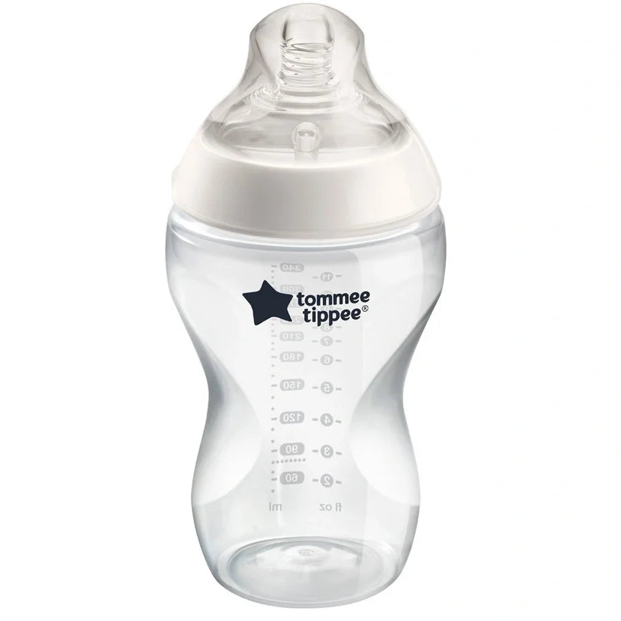 Tommee Tippee Closer to Nature Feeding Bottle, 340ml x 1 -Clear