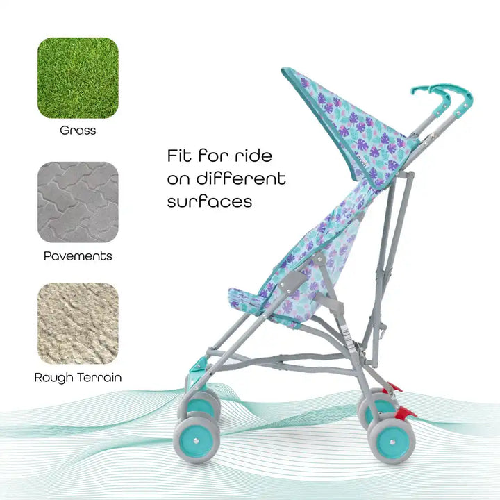 Moon - Jet-Light Weight/Compact Fold Buggy Stroller - Printed Dino