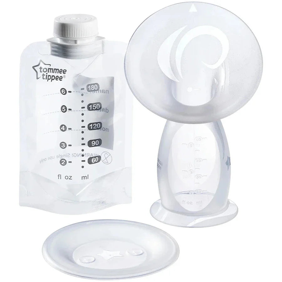 Tommee Tippee Silicone Manual Breast Pump and Let Down Catcher to Express, Relieve or Catch Excess Breast Milk