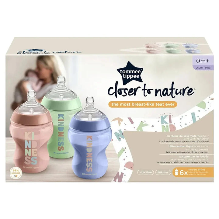 Tommee Tippee Closer To Nature 6X 260ml Dec Btl Kind Al Ar