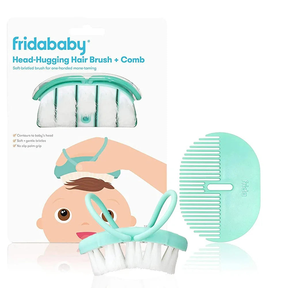 Fridababy - Head-Hugging Hair Brush & Styling Comb Set