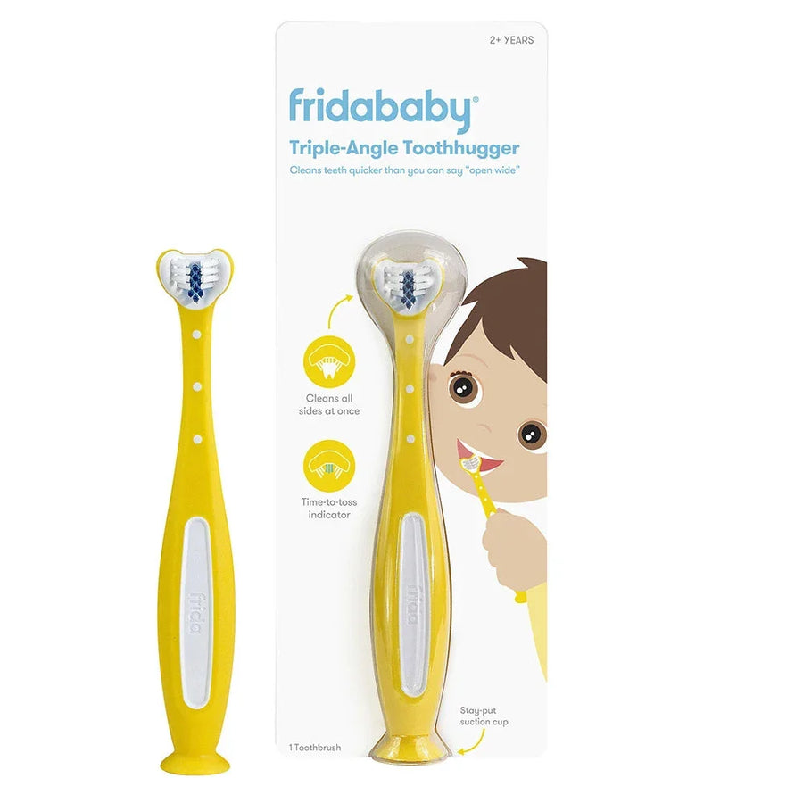 Frida Baby Triple-Angle Toothhugger Training Toothbrush For Toddler (Yellow)