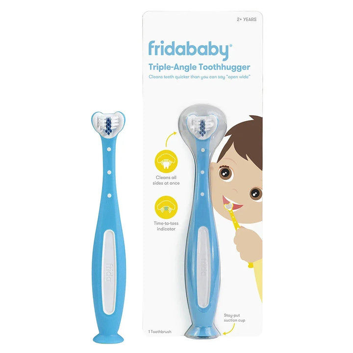 Frida Baby Triple-Angle Toothhugger Training Toothbrush For Toddler (Blue)