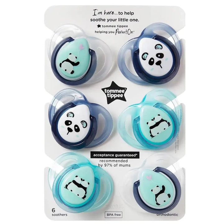 Tommee Tippee Anytime Soother, Pack Of 6