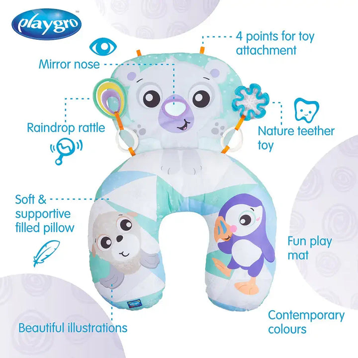 Playgro - Polar Pals Tummy Time Activity Pillow