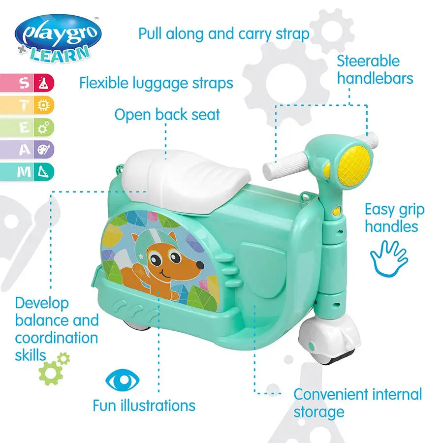 Playgro - Ride & Roll Fox Travel Case