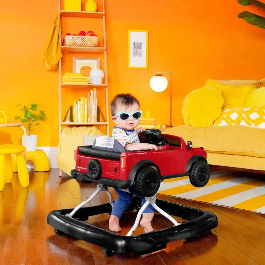 Bright Starts - Ways to Play 4-in-1 Walker - Ford Bronco, Race Red