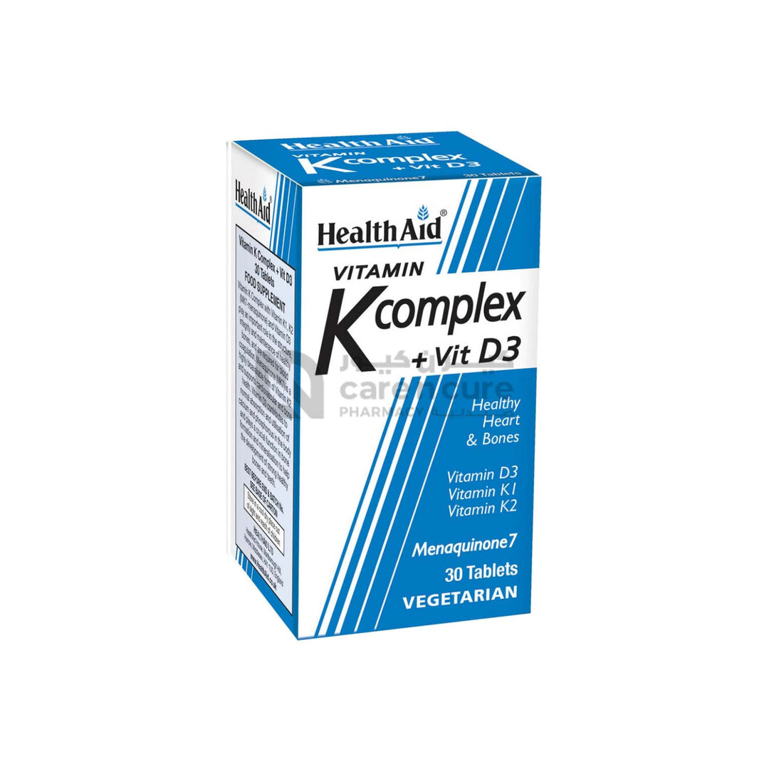 Health Aid Vitamin K Complex + Vit D3 Tabs 30 Pieces