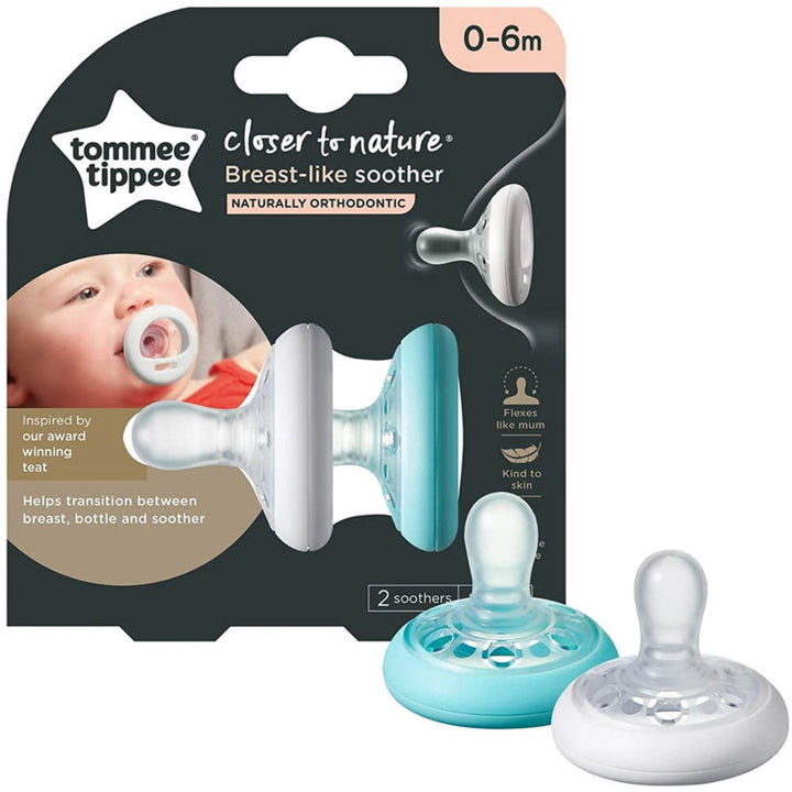 Tommee Tippee Closer To Nature Breast Like Soother, Pack Of 2