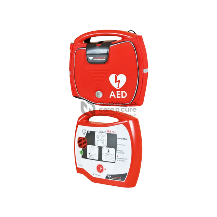 Defibrillator Aed Rescue Sam With Battery & Pads Set