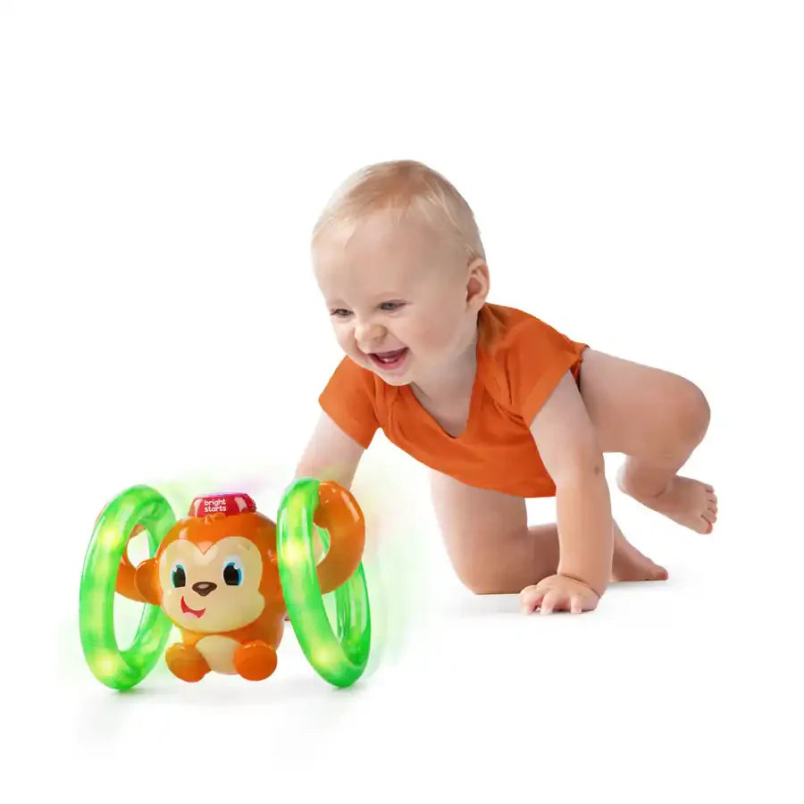 Bright Starts Roll & Glow Monkey Toy