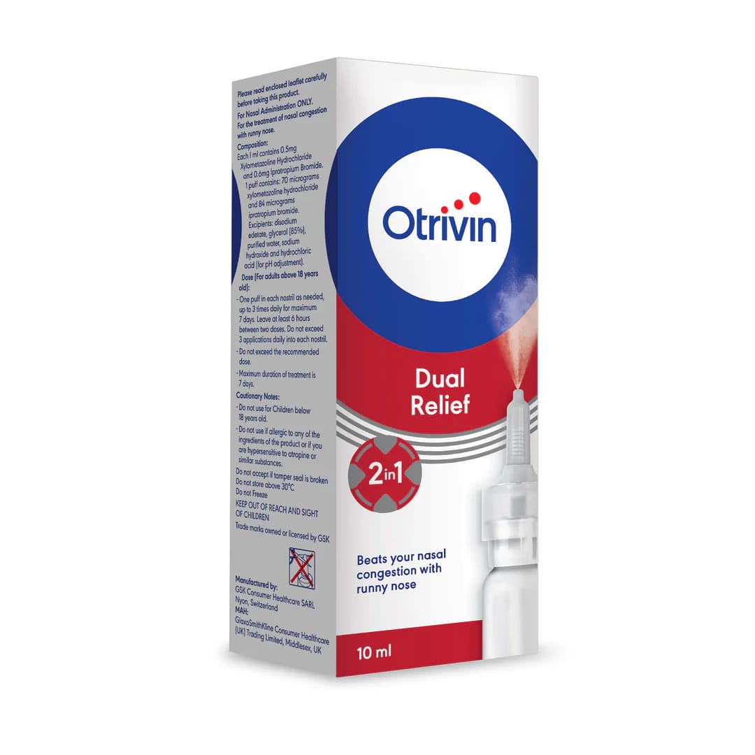 Otrivin Complete/Dual Relief Adult Nasal Spray 10ml