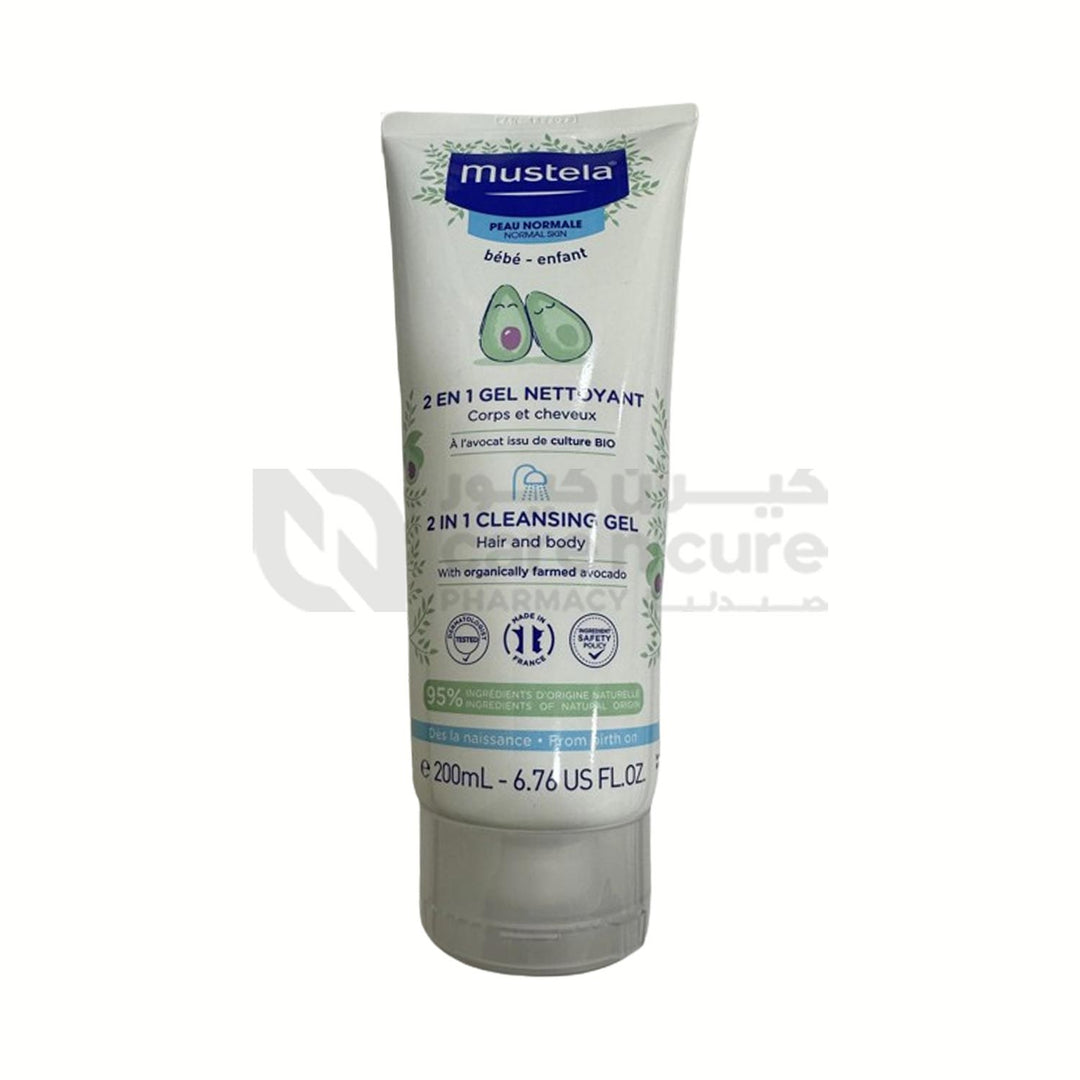 Mustela 2 In 1 Hair & Body cleansing gel 200ml