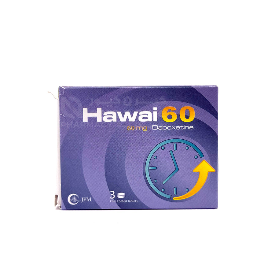 Hawai 60 mg Fc Tablet 3 Pieces (Original Prescription Is Mandatory Upon Delivery)