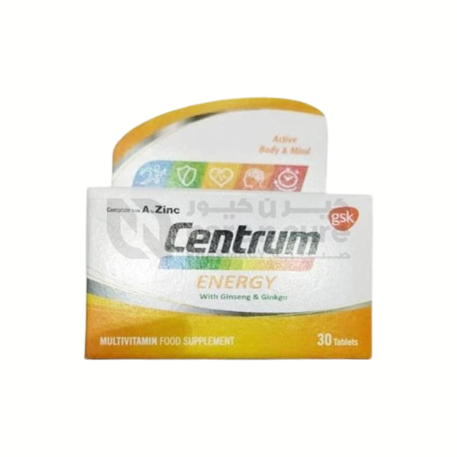 Centrum Energy With Ginseng And Ginkgo 30 Tablets