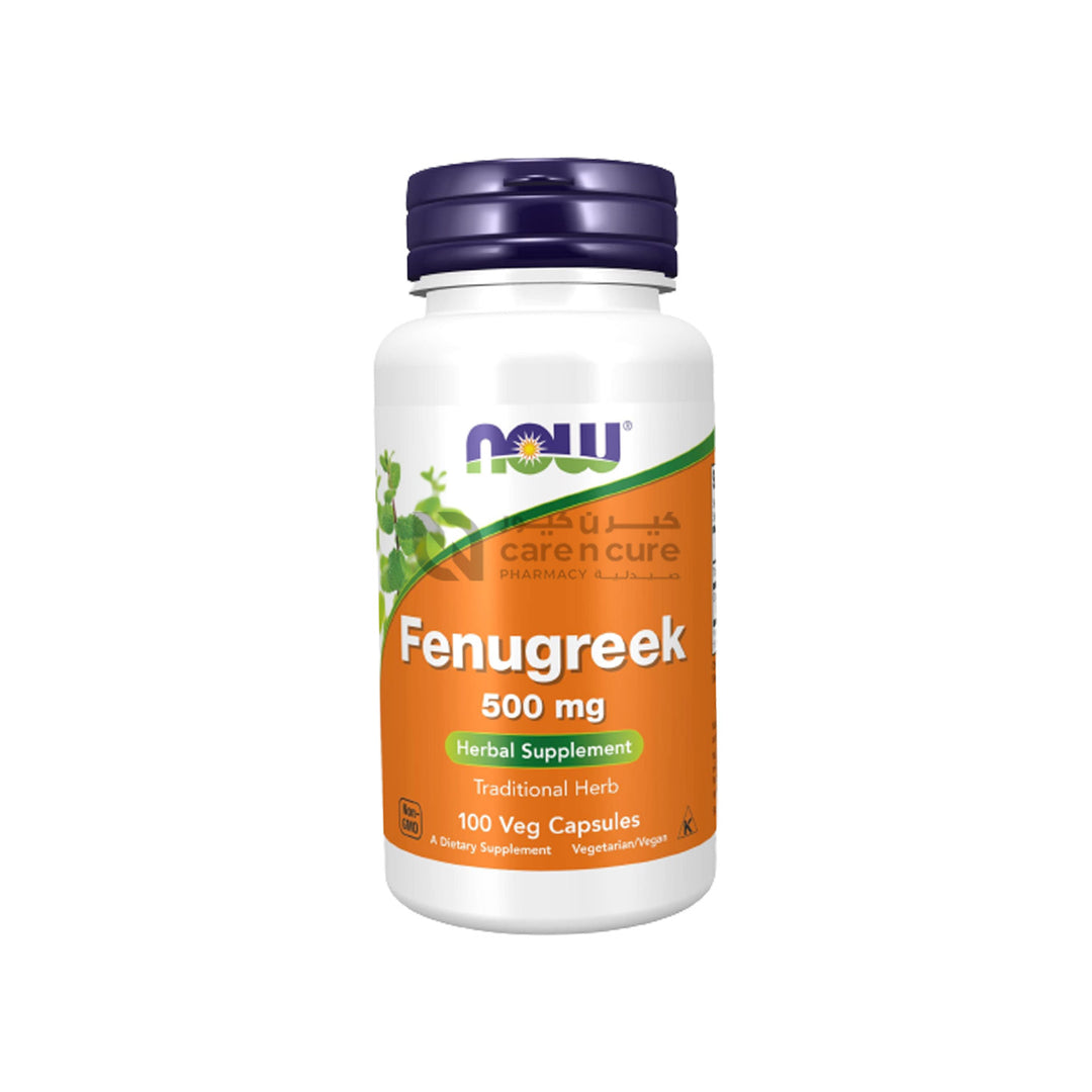 Now Fenugreek 500 mg Cap 100 Pieces