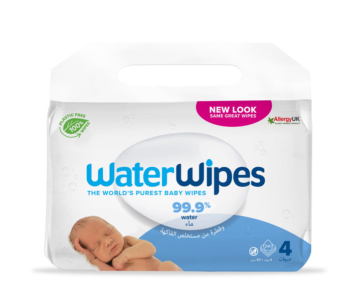 Water Wipes Value Pack (60 X 4) 240 Pieces,