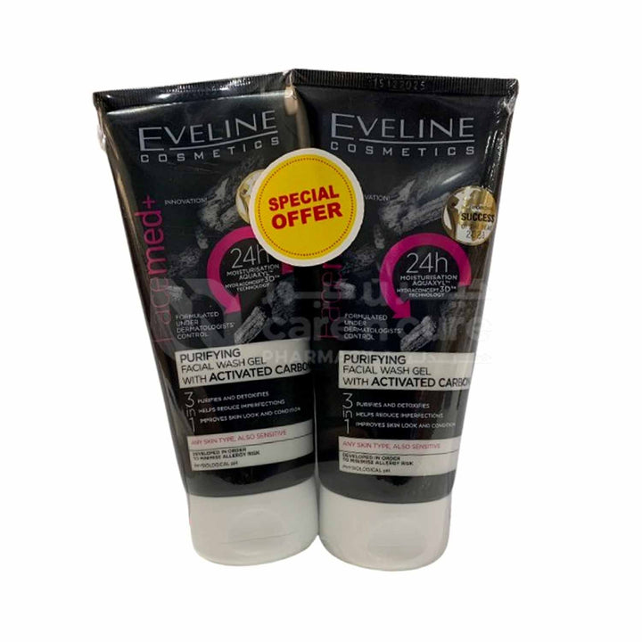 Eveline Facemed + Purifying Face Wash Gel 150 ml 2 Pieces Offer