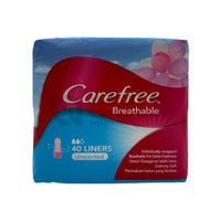 Carefree Breathable Pantyliner Np 40 Pieces