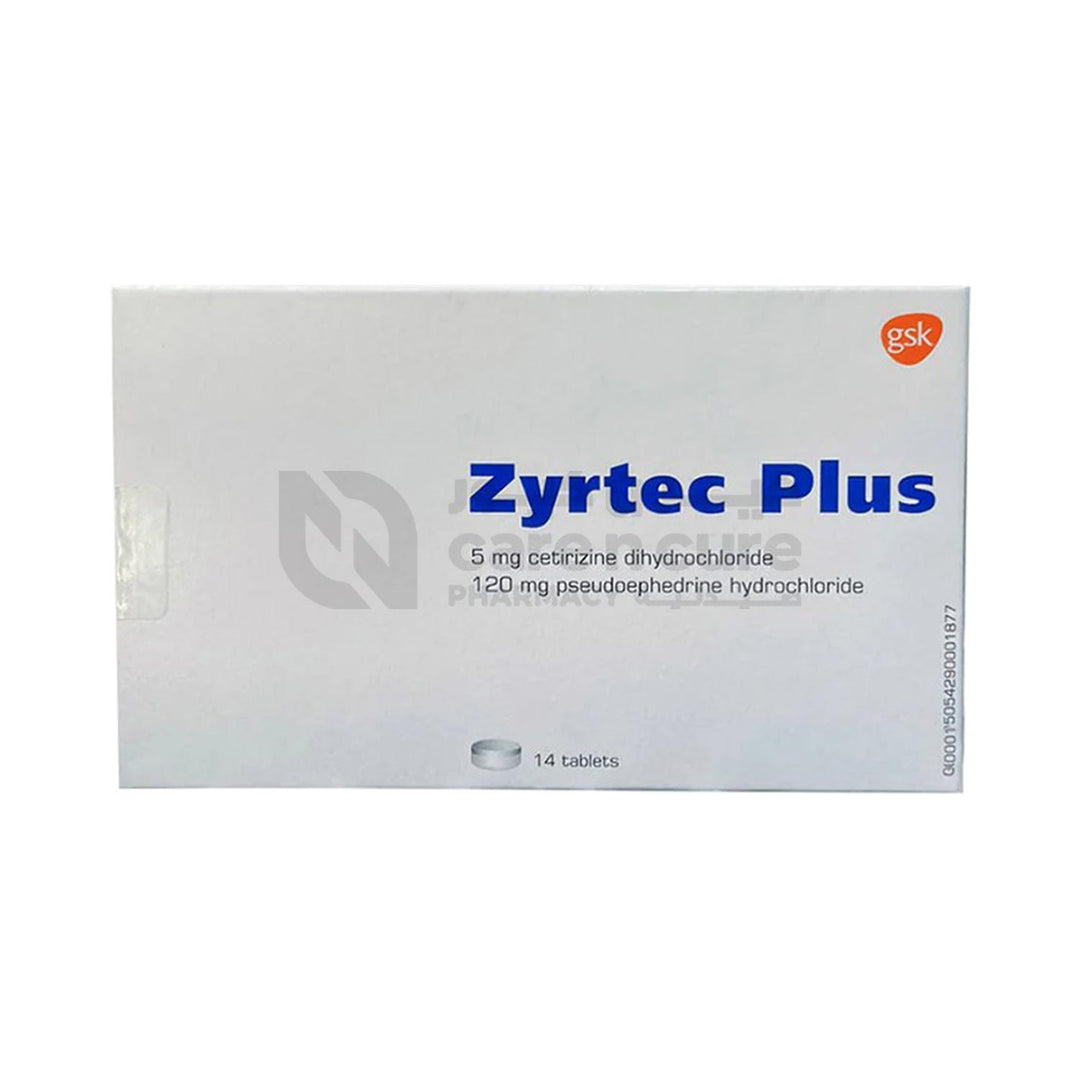 Zyrtec Plus Tablets 14 Pieces